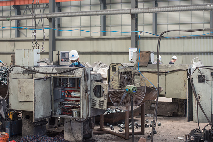 湖北网架配件-锥头加工车间